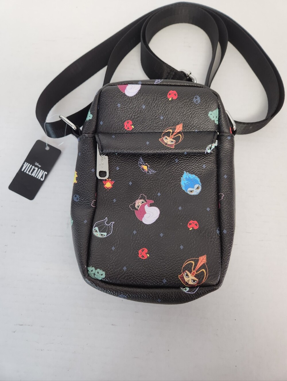 Disney Villians Buckle-Down (Officially Licensed) Black Crossbody Phone Bag NWT